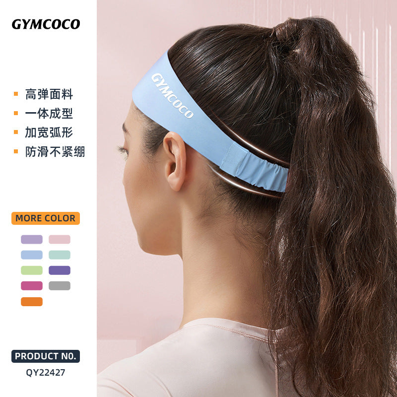 Gymcoco yoga headband - double layer, barely-there feel, breathable & sweat-wicking fitness gear - summer sports sweatband wholesale