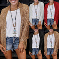 Independent station direct sales cross-border fashion 2025 autumn new women's sequined plus size loosetops color outwear