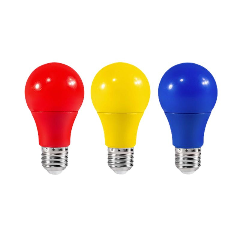 Manufacturer wholesale LED colorful lighting ball bulb 7W E27 screw bedroom living room decoration atmosphere color light bulb