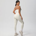 European and american nylon brushed quick-dry yoga outfit sexy backless tight sports bra set outdoor running fitness apparel