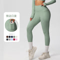 new arrivalhigh waist hip lifting tight yoga pants nude quick-drying flap pocket pants outdoor running fitness sports pants