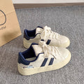 Thick soleeasiest for match german training white shoes women 2026new arrivalsummerniche styleretro leather surface heightened sports casual sneakers