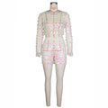 Amazon source factory: sexy european & american style hand-crocheted sequin dress two-piece beach outfit set