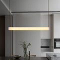 Minimalist light luxury marble new chinoiserie light luxury restaurant marble chandelier long strip one-word study cross-border thyristor dimming