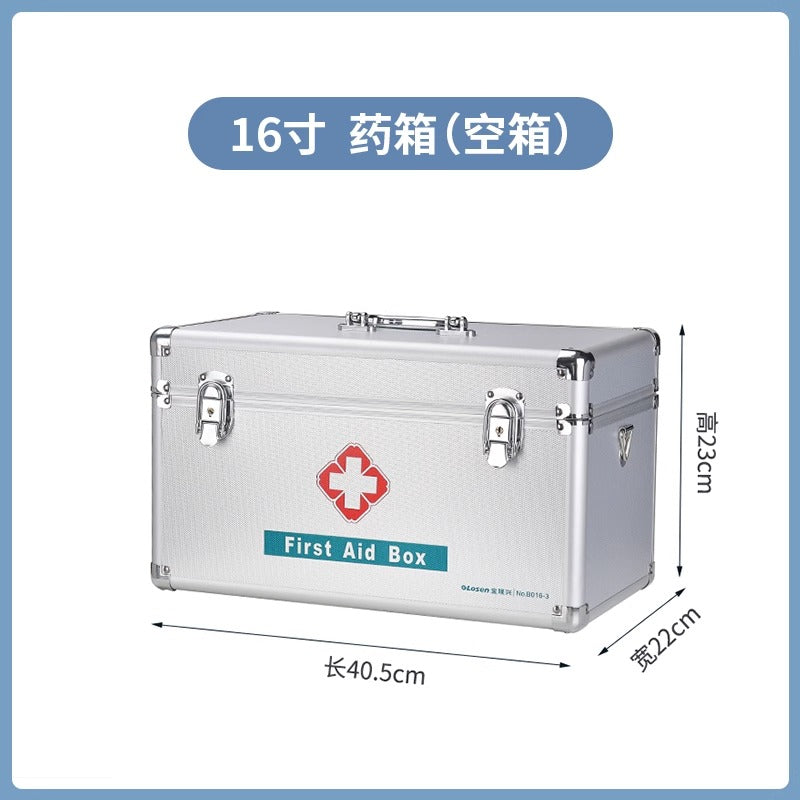 Aluminum alloy medical box, household multi-layer storage box, doctor's visit box, first aid box, small emergency medical box