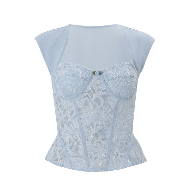 European and american style women's summer  new arrival: ins hot girl shawl wrap bodycon top & sexy a-line mini skirt set