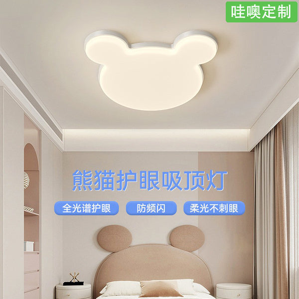 [Wow] Ceiling light, cream wind cartoon Mickey light, boys and girls room, children's room, bear eye protection light
