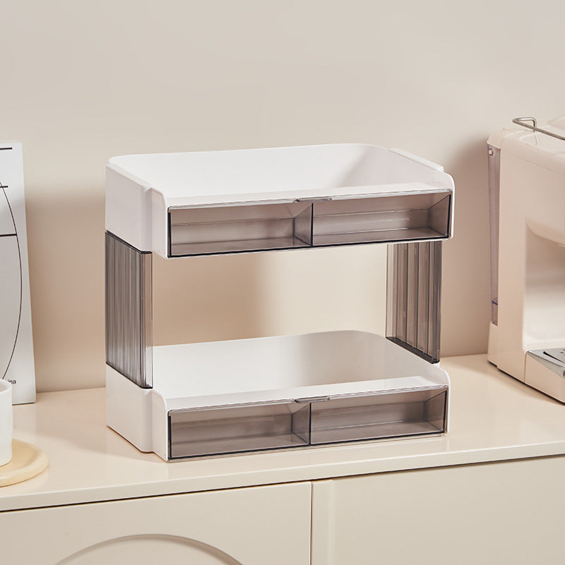 Multi-layer cup holder Multifunctional desktop storage box Coffee tea bag storage Water bar storage rack Kitchen rack