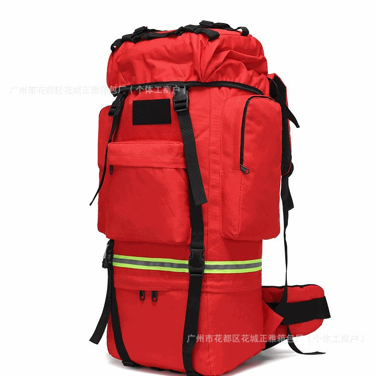 Outdoor camping large-capacity backpack 72 hours personal carrying bag earthquake rescue emergency bag