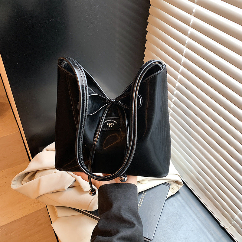 Cross-border 2025 new trendy summer shoulder bag women's bag foreign style simple bag fashion casual bag messenger bag bucket bag