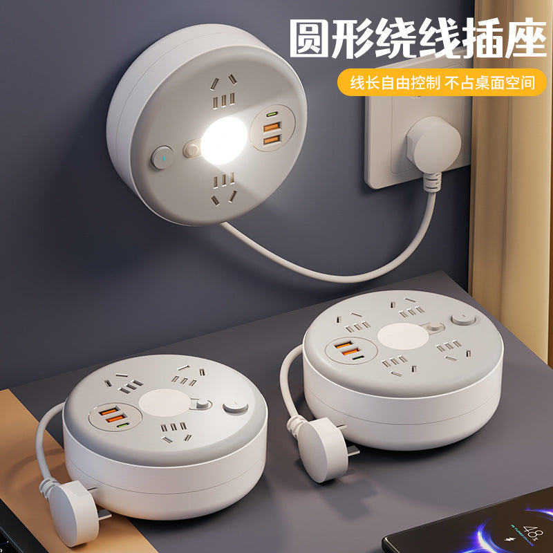 For home can store cord socket multi-function power strip student dormitory multi-hole usb power strip power strip drag power strip
