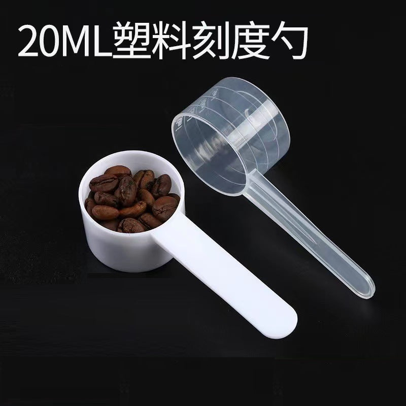 20ml plastic measuring spoon facial mask powder laundry powder spoon liquid powder feed fertilizer spoon filled with water 20g