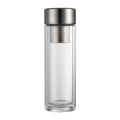 Pure titanium antibacterial magnetic cup tea water separation cup magnetic elastic tea cup double-layer glass car water cup tea cup gift box