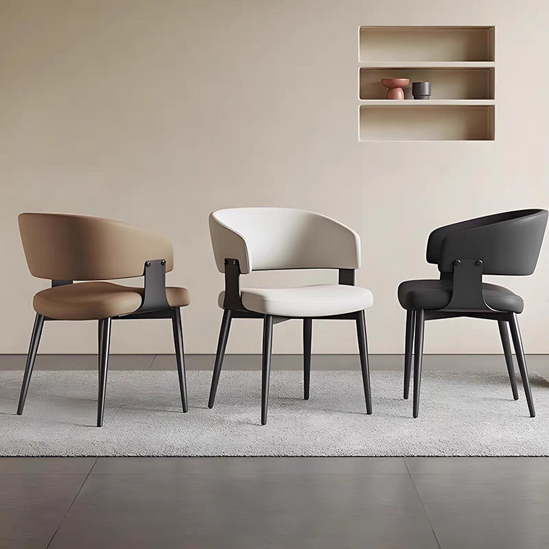 For homerestaurantscandinavian dining table and chair modern casual back chair hotel negotiation stool italian back dining chair