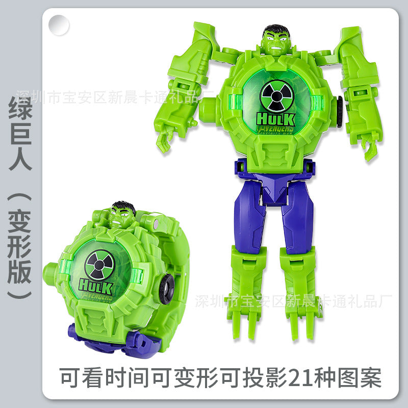 Ready-to-ship, hot-selling ultra slow transforming projection electronic watch toy – perfect gift for boys, girls, and students. dropshipping available