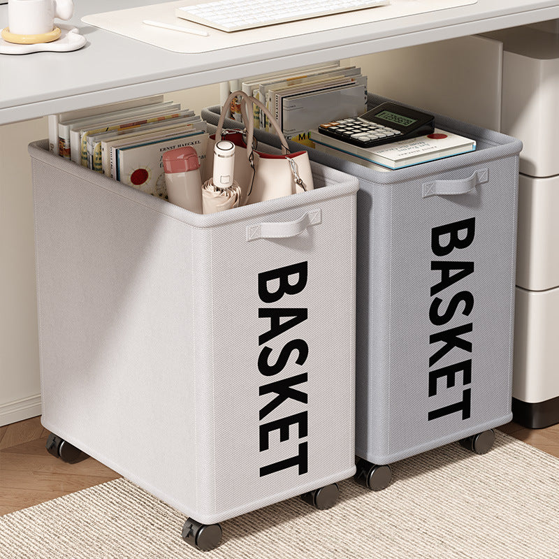 Work table storage rack Household fitness equipment Sports pulley storage artifact Badminton yoga mat storage basket