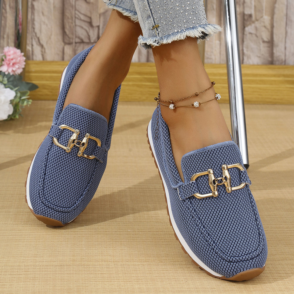 new cross-border casual women's flats - spring solid color round toe low-cut european and american soft sole work shoes, loafers