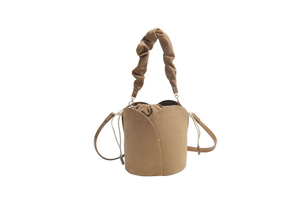 2026new arrival frosted bucket bag for women niche style design retro vegetable basket mother-in-law bag classy sense satchel crossbody bag