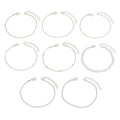 European and american cross-border jewelry: trendy & stylish alloy bracelet set for women - heart, round bead, and irregular bead designs - wholesale