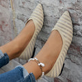 export knitted plus-size women's shoes:  spring/autumn new collection - comfortable, breathable, stylish, versatile casual flats
