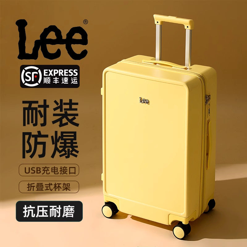 Lee ultra-light suitcase 20-inch boarding case 24-inch trolley case suitcase universal wheel high-value explosion-proof zipper