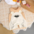 Baby clothes summer thin style boys and girls cartoon wide shoulder romper summer sleeveless newborn bodysuit super cute