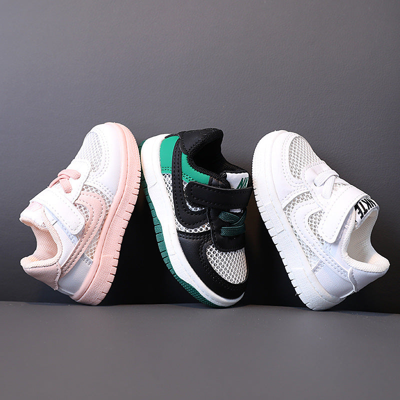 Kids' sneakers & athletic shoes - boys & girls, baby & toddler shoes, infant footwear -  spring/summer hollow-out mesh sneakers, white sneakers