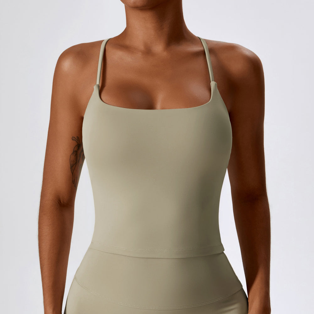 Tight-fitting nude beauty back yoga vest women's inner tops outwear sports bra running fitness vest women 8232