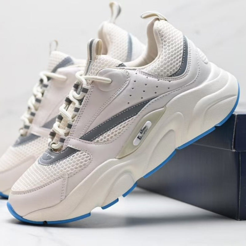european station new arrivald home b22 sports shoes casualthick solefashionretro breathable men's and women's height increasing running shoes