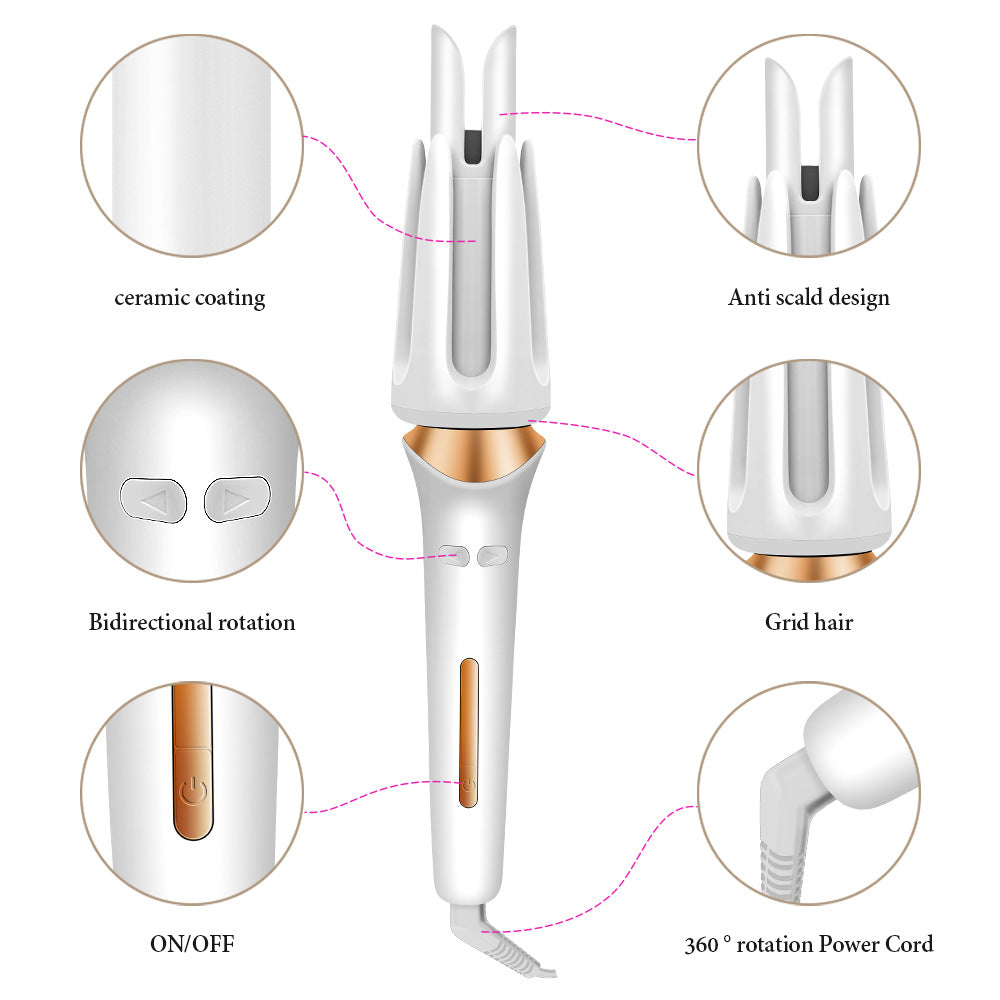 Cross-border automatic curling iron does not hurt hair 32mm large wave lazy curling iron large roll negative ion 40 perm iron