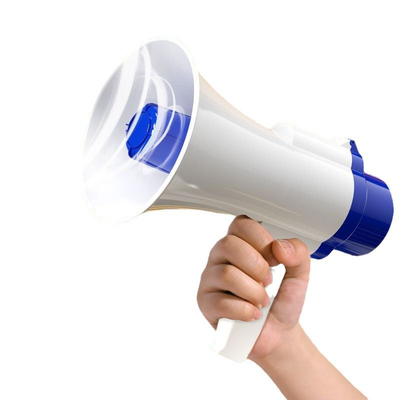 Handheld megaphone for street vending, loudspeaker, voice amplifier, high-volume super loud speaker, recording megaphone, speaker