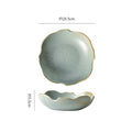 Japanese retro ceramic bowl for home stoneware stylish fruit salad dessert bowl good-looking kiln creative tableware