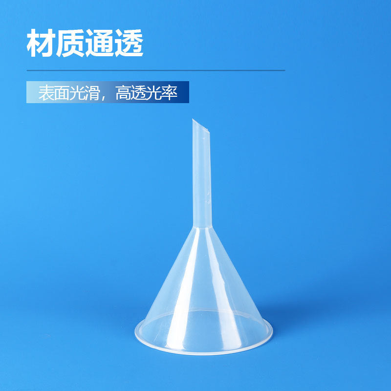 Plastic funnel 60mm90mm triangular funnel conical funnel chemical experiment filter funnel large quantity discount