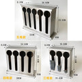Square stainless steel ladle holder with lid - stainless steel spoon organizer - ladle box - spoon rest - commercial grade for restaurants and cafes