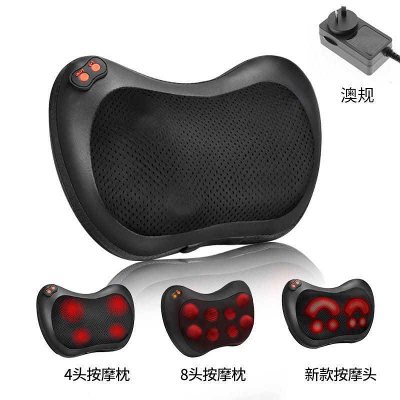 Wholesale cross-border electric neck massager pillow - multifunctional car & home shoulder, neck, waist, abdomen, and back massager