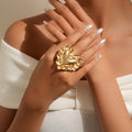 Wholesale heart-shaped rings: european & american cross-border vintage jewelry, statement pieces with a high-end feel, ruffled lace trim, adjustable open band rings