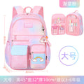 school bag kids school bag primary school student school ultra-light weight-reducing girl's three-piece backpack