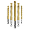 Baolian hexagonal handle sawtooth drill, woodworking special cable stitch drill bit, alloy cutting electric drill drill flower