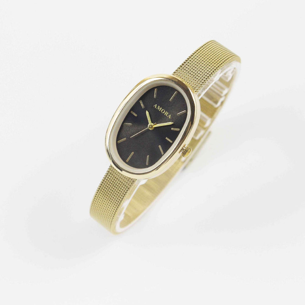 Niche style design oval watch for women accessible luxuryniche stylecasualelegant women's female students junior high school quartz watch