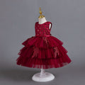 fluffy wedding dress kids dress princess dress baby girl first birthday dress children dress