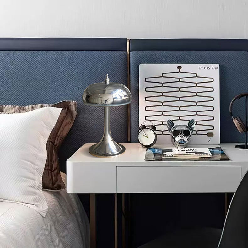 Danish designer influencer table lamp - nordic modern minimalist style for dining room, bedroom, study, sofa - mushroom table lamp ornament