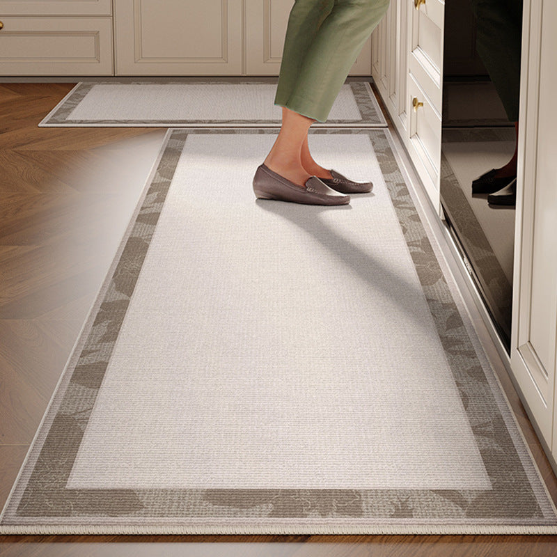 Kitchen floor mat non-slip oil-proof waterproof wipeable no-wash stain-resistant  new special carpet no-wash foot mat