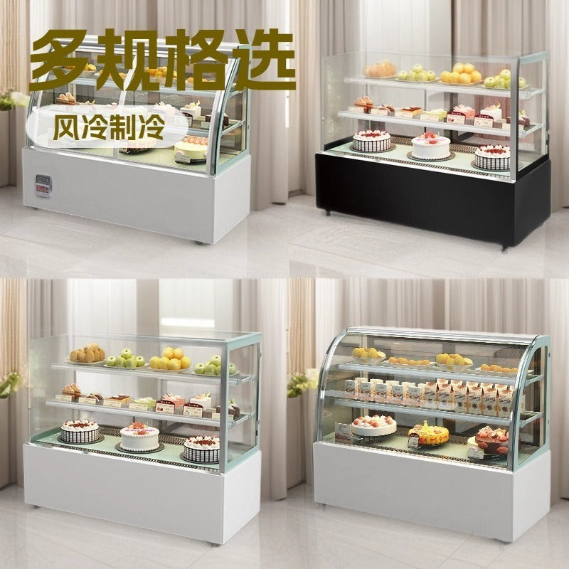 Cake refrigerated display cabinet, fruit, cooked food, dessert preservation cabinet, commercial air-cooled freezer, vertical refrigerated cabinet, fresh-keeping cabinet