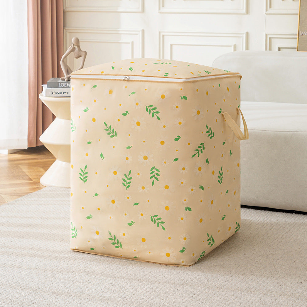 Quilt storage bag Thousand bird grid non-woven moving bag Large capacity travel duffel bag Foldable packing bag