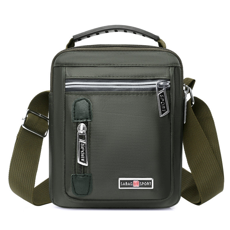 Nylon lightweight and simple messenger bag 2025 new multi-layer storage versatile shoulder bag business commuter portable men's bag