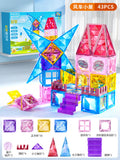 Magnetic window pane building blocks - magnetic puzzle toy for ages 2-3 - educational gift for boys and girls - perfect birthday present