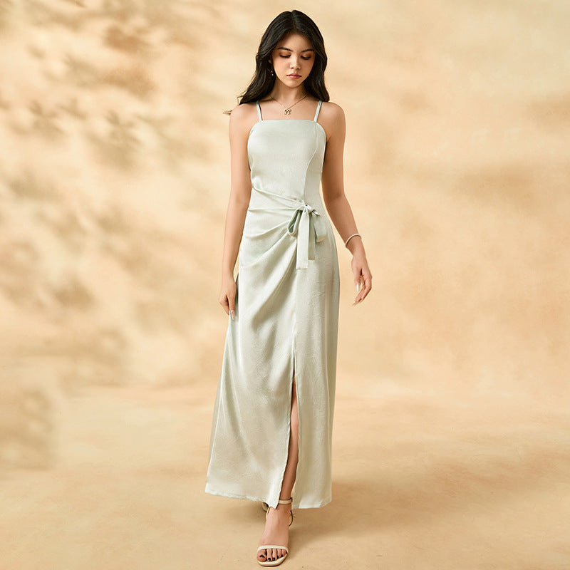hot-selling youth dress, slimming and figure-flattering camisole dress, strapless romantic mature dress, in-stock