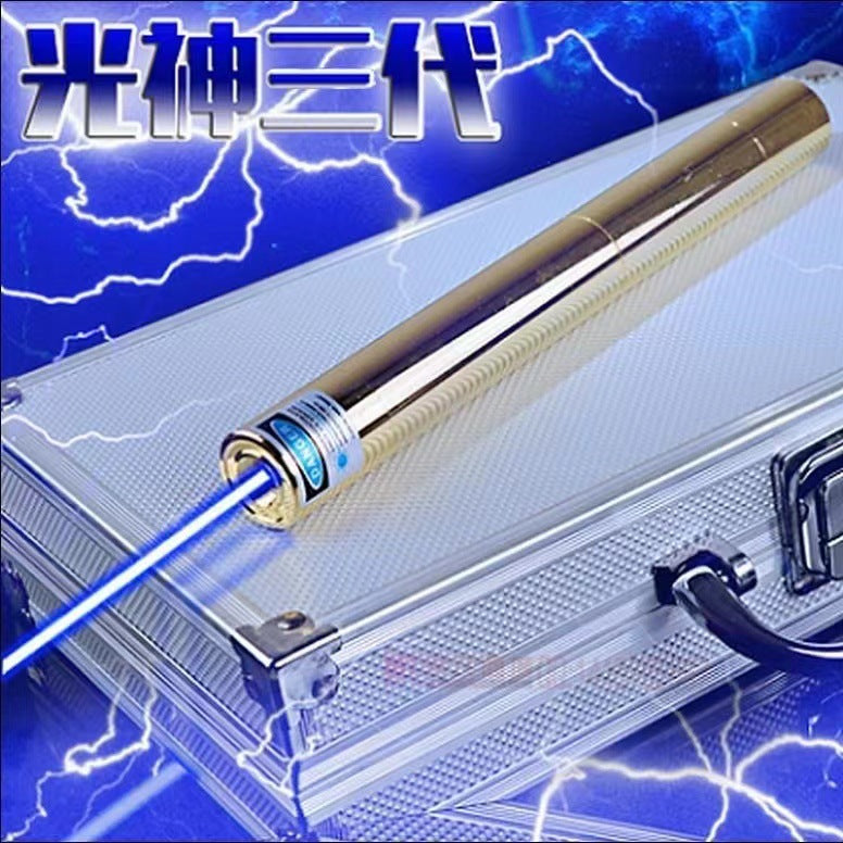 B008 All-copper extended outdoor self-defense adventure finger star pen laser flashlight rescue signal light pointer guide