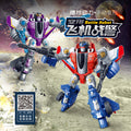kids transforming robot inertial toy car aircraft war fighter fighter artificial model factory direct sales