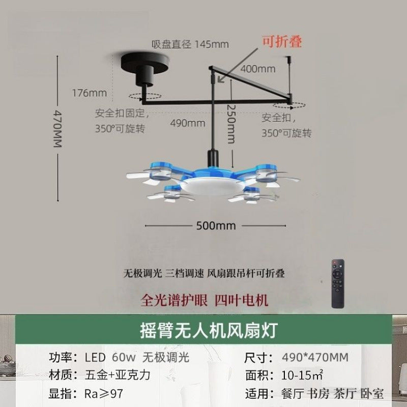 Medieval Fan Rocker Arm Restaurant Chandelier French Cream Displaceable Dining Table Bar Light Japanese Tea Room Dining Room Lighting